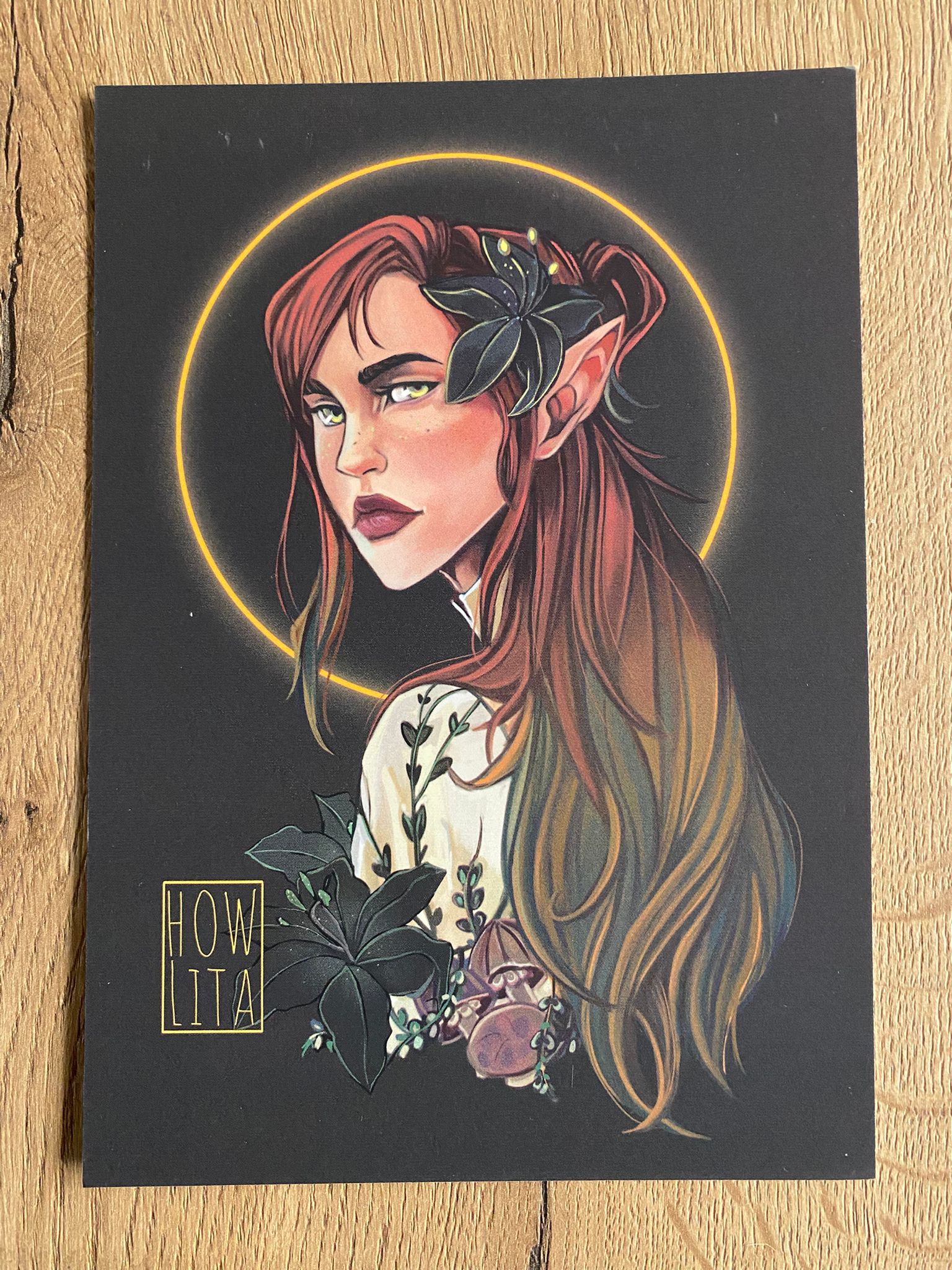 Necromancer elf portret