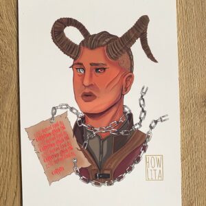 Wyll Portret print