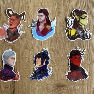 Baldur's Gate 3 -main companion sticker pack